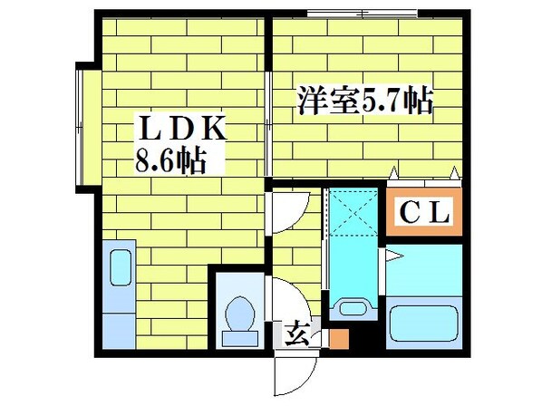 パルティールＴＭ清田の物件間取画像